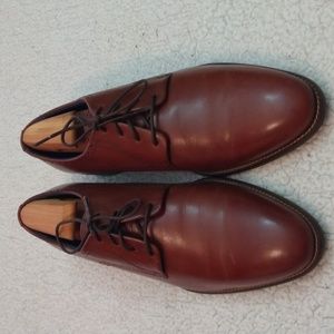 Like New + Box Johnston & Murphy Stockton Plain Toe Derby Leather Shoes  10.5 M